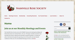 Desktop Screenshot of nashvillerosesociety.org