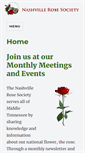 Mobile Screenshot of nashvillerosesociety.org