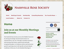 Tablet Screenshot of nashvillerosesociety.org
